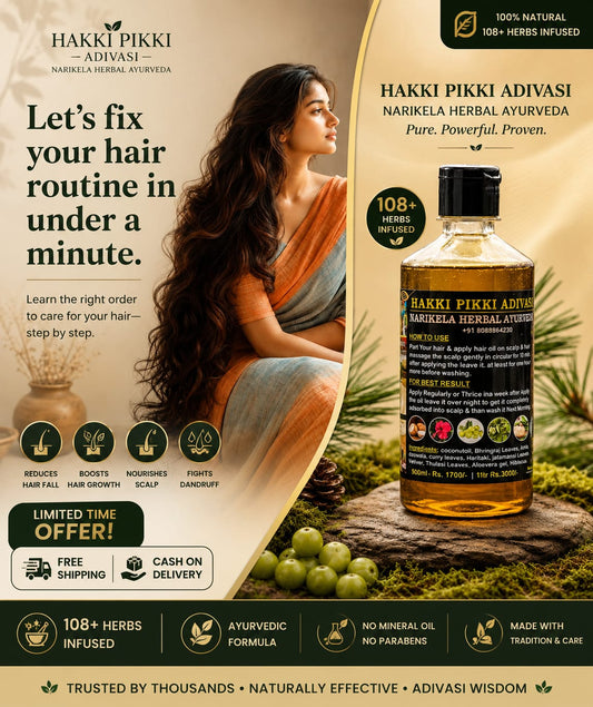 Original Hakki pikki product + shampoo