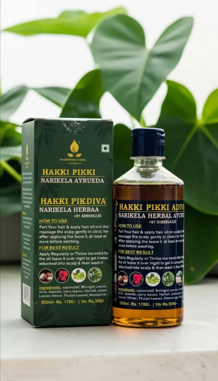 Original Hakki pikki product + shampoo
