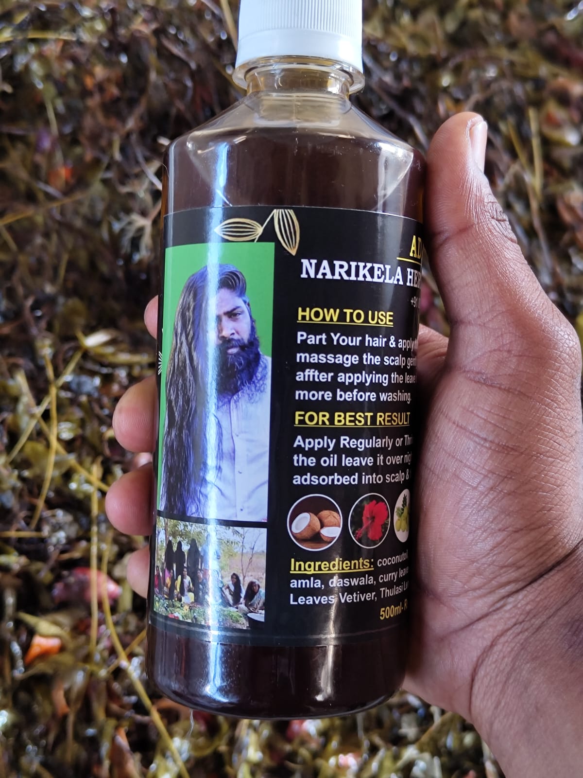 Original Hakki pikki product + shampoo